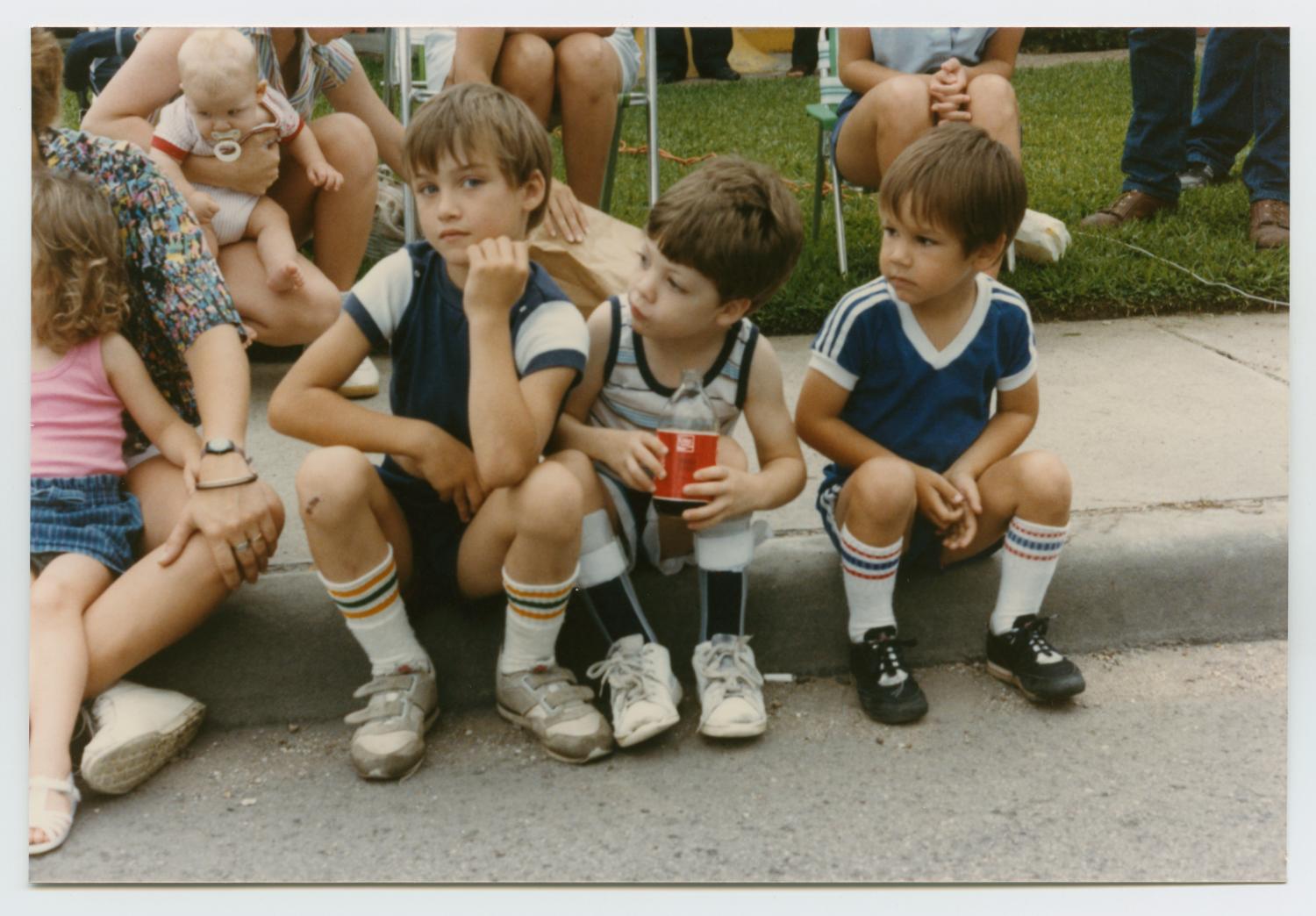 Kids Watching From The Curb