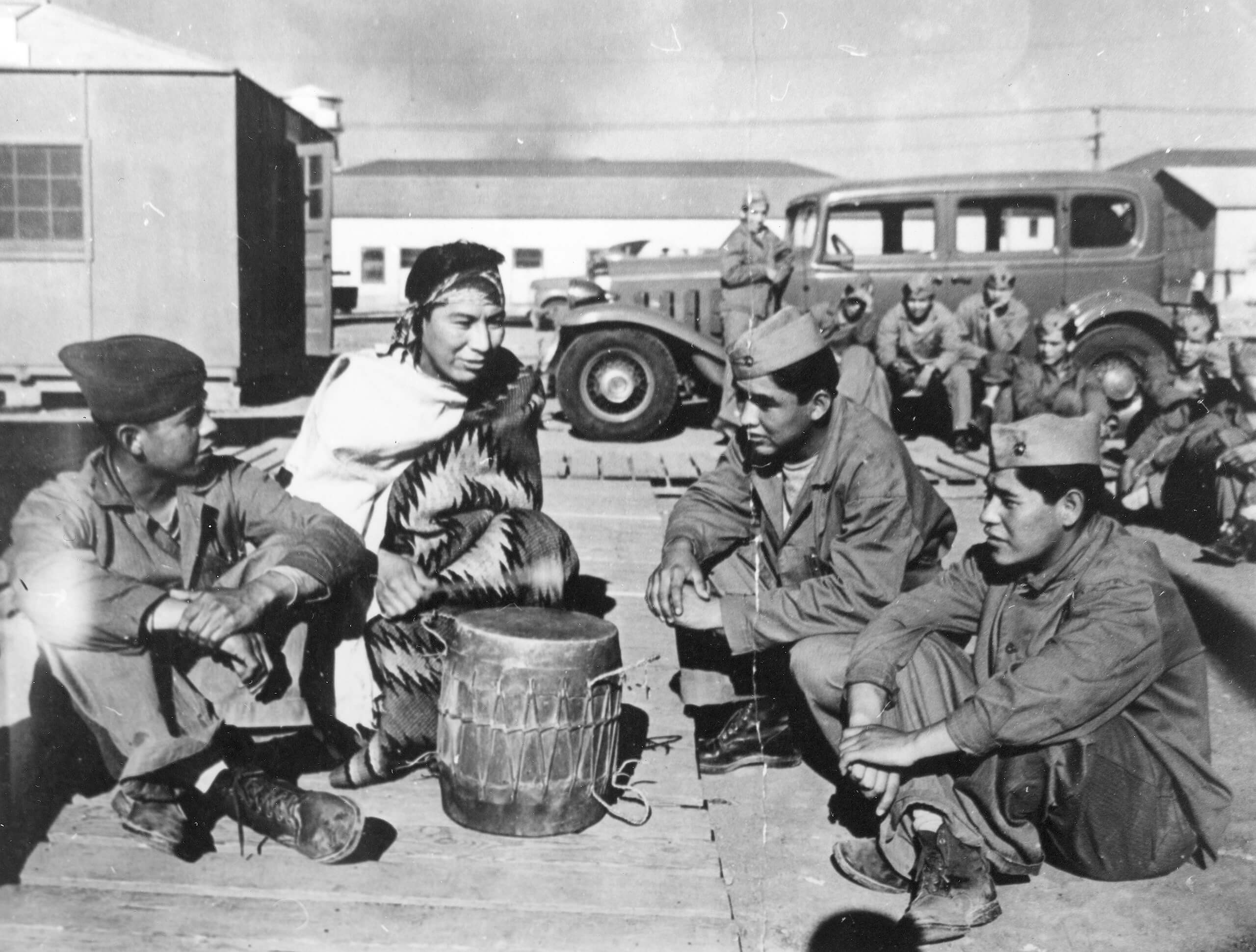 Henry Bahe Jr., Jimmie King, and Ray Dale at Camp Pendleton