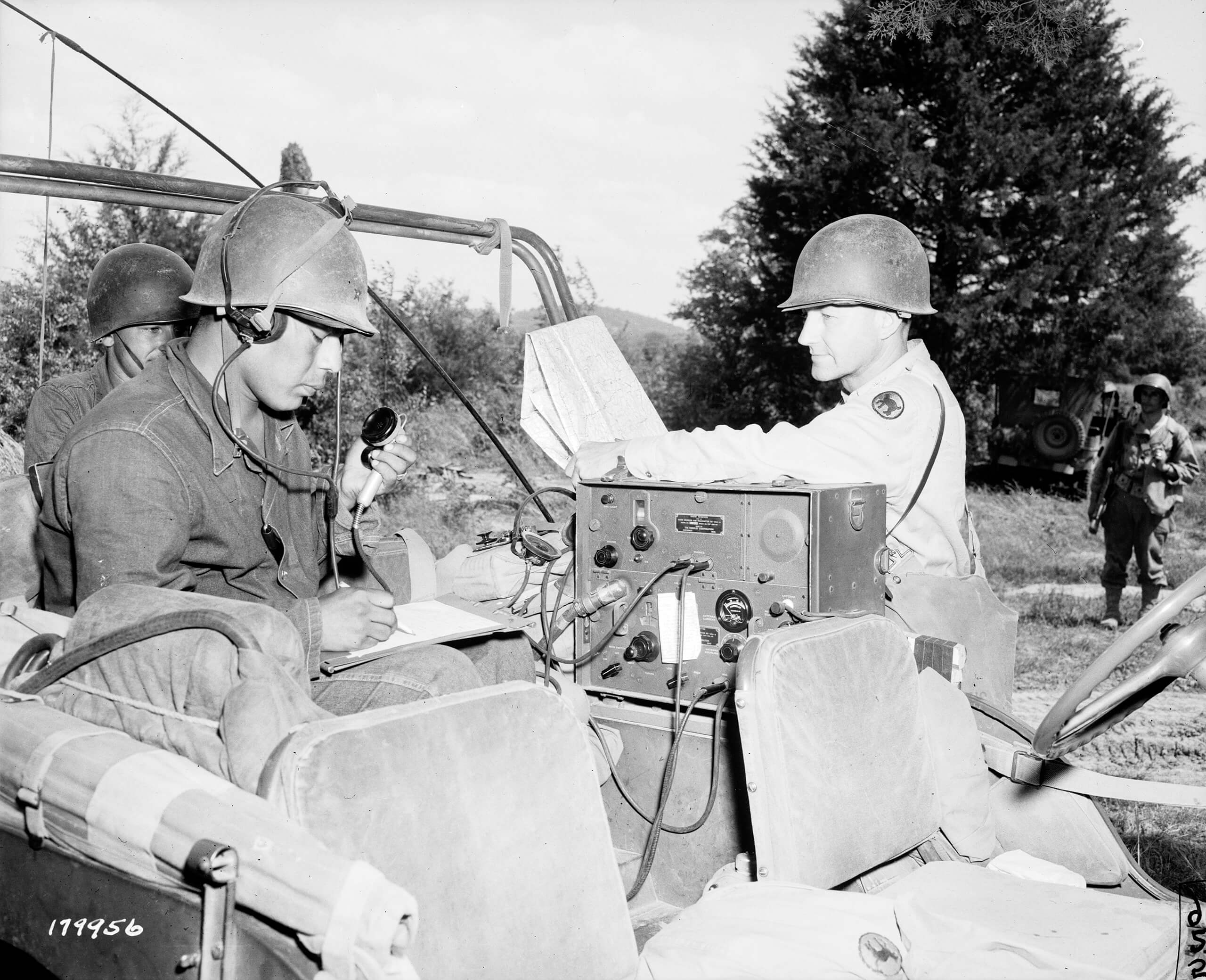 Radio operator Floyd Dann during World War II